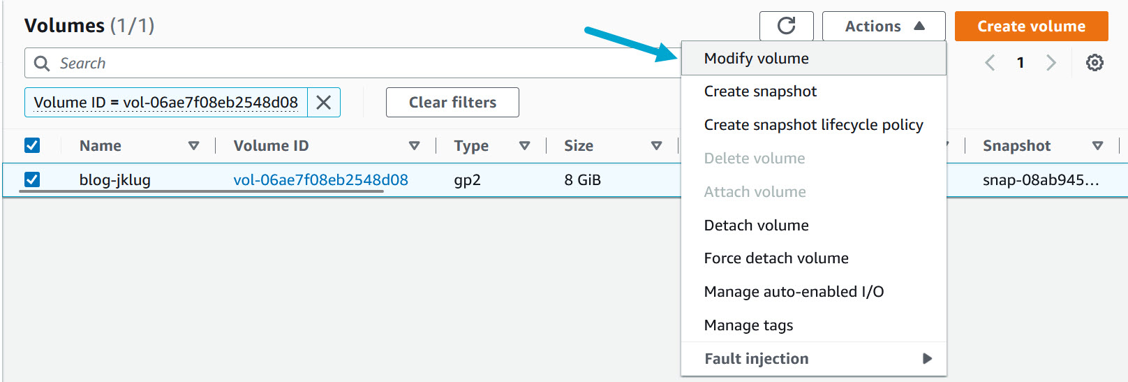 AWS EC2 Increase volume and file system size · blog.jklug.work
