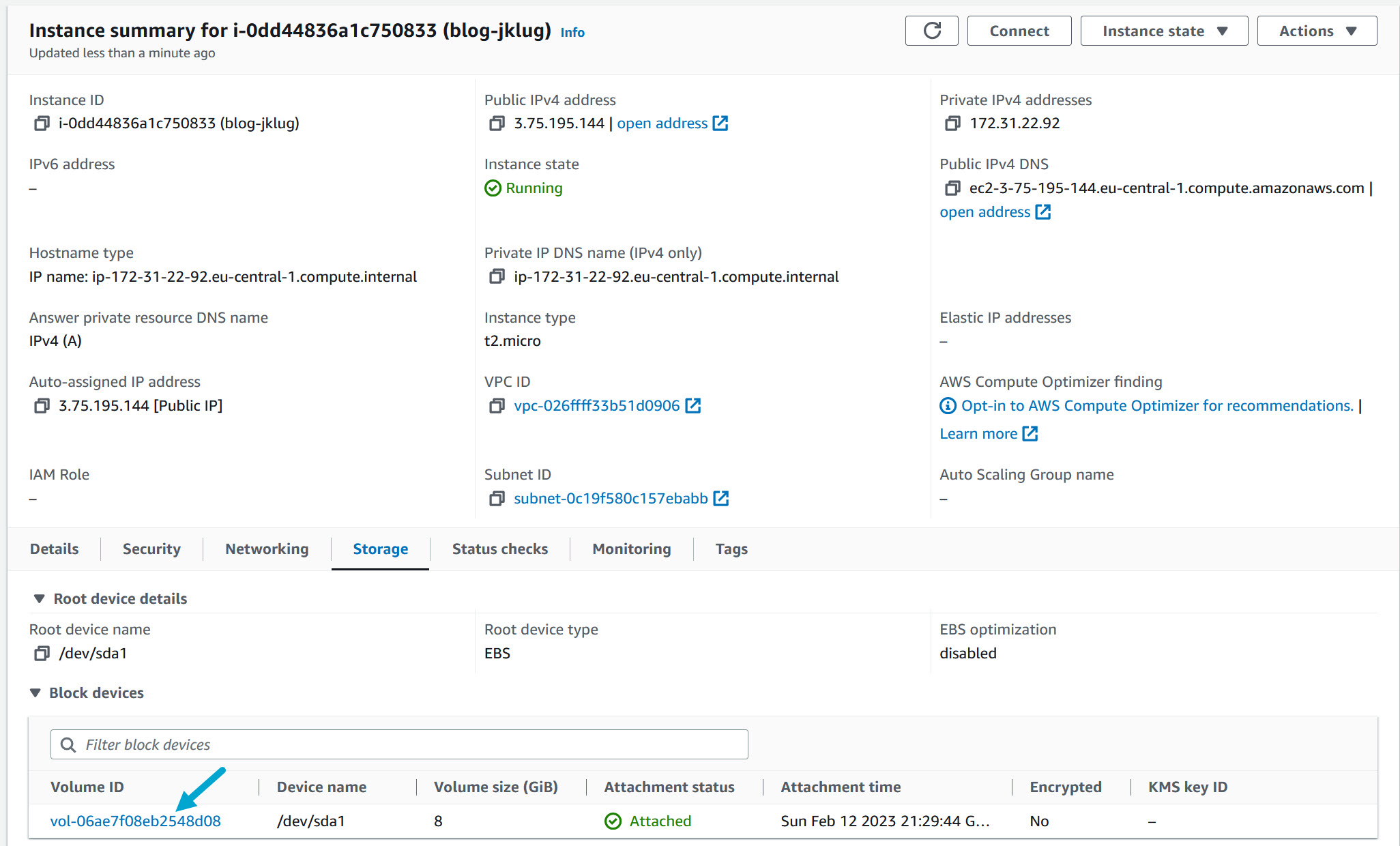 AWS EC2 Increase volume and file system size · blog.jklug.work